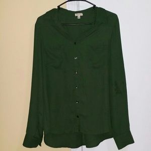 Olive Green Blouse